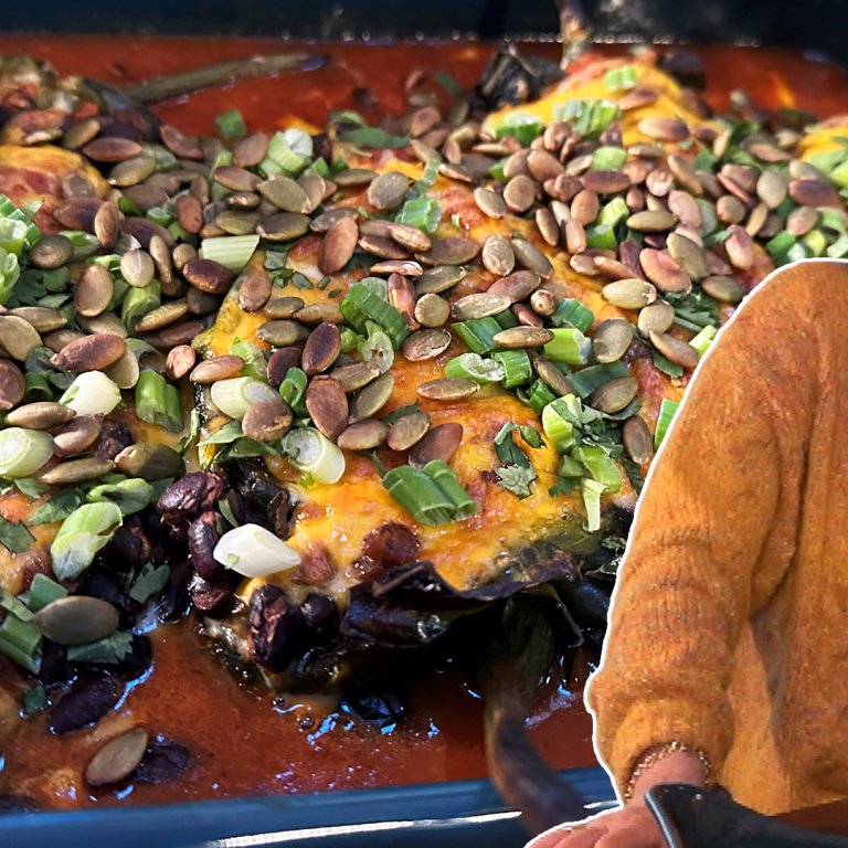 Vegetarian Black Bean Chile Rellenos | Rachael Ray
