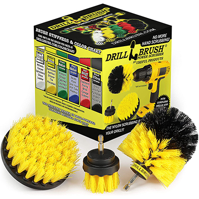 Drill Brush Attachment Power Scrubber Set