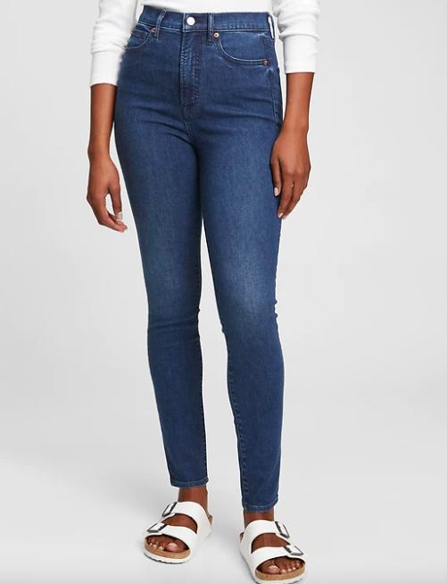 Sky High Rise True Skinny Jeans with Washwell