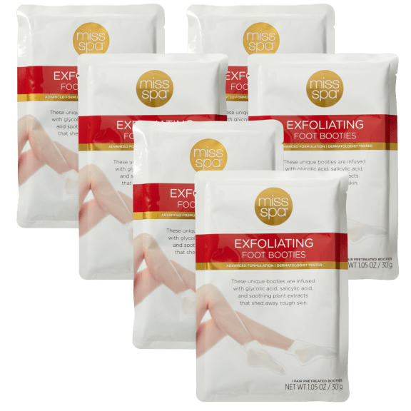 6-Pack: Miss Spa Exfoliating Foot Treatments