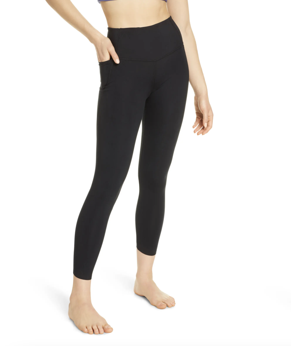 Zella High Waist Studio Lite Pocket 7/8 Leggings