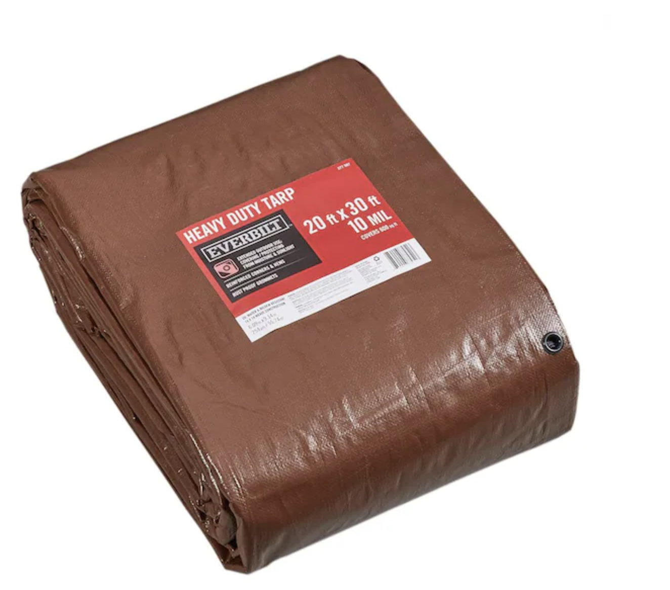 Everbilt 20 ft. x 30 ft. Brown/Silver Heavy Duty Tarp