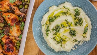 aromatic olive oil mash