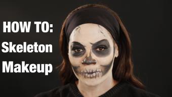 skeleton makeup howto