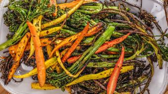 Roasted Broccolini and Baby Carrots