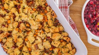 Andouille Sweet Potato Stuffing