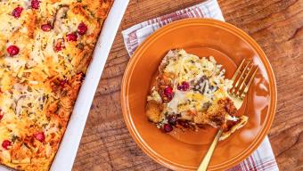 Turkey, Cranberry & Gruyere Strata