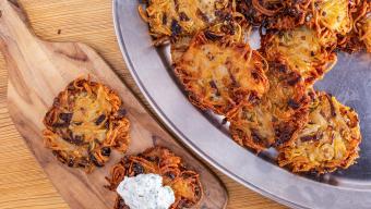 potato-leek latke