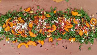 squash table salad