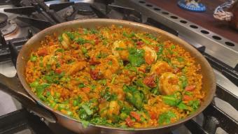 Shrimp & Paella Chorizo