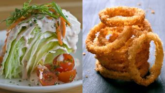 onion ring wedge salad