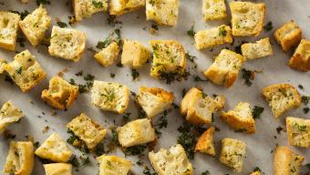 homemade croutons