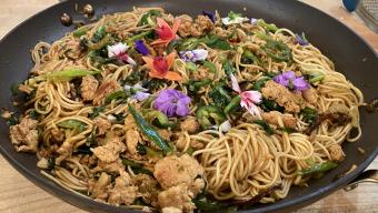 Shanghai-Style Scallion Noodles with Pork or Chicken