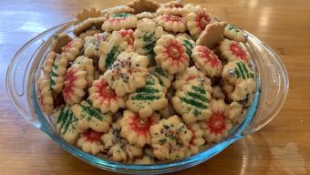 holiday spritz cookies