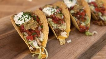 Rachael Ray's Chicken and Chorizo Hard Shell Tacos