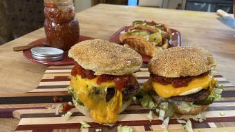 english muffin burgers