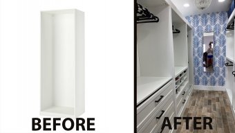 Ikea Pax Wardrobe Walk-in Closet Makeover