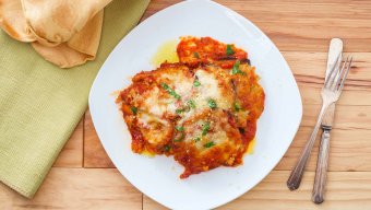 Eggplant Patties and Tomato Sauce