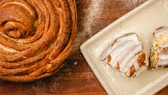 Giant Cinnamon Roll Cake