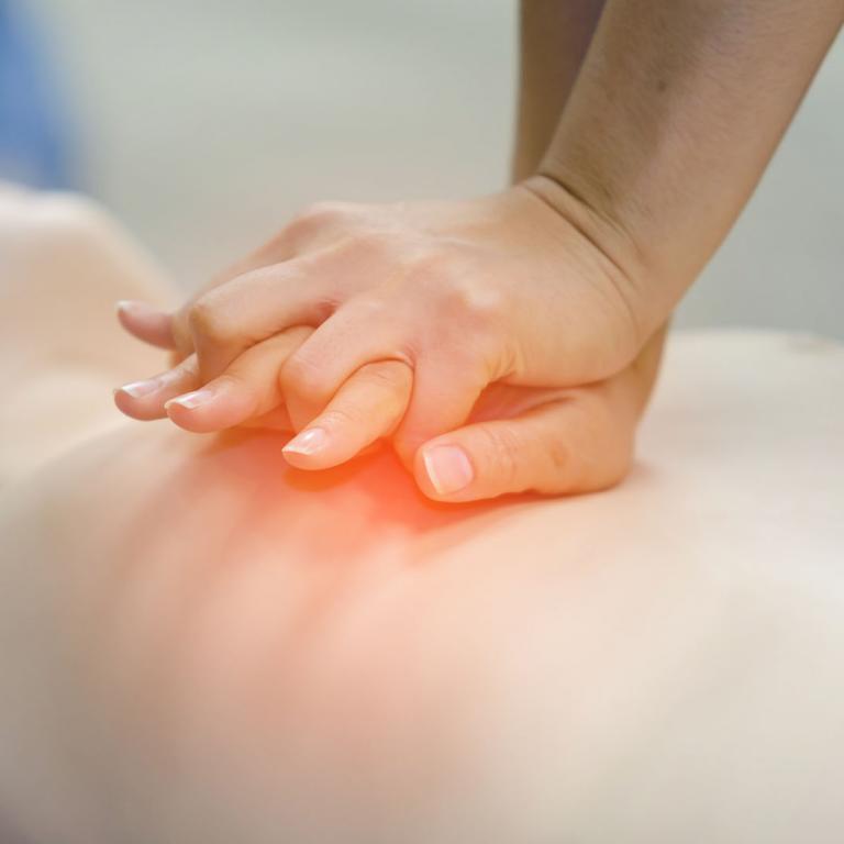 CPR on a dummy