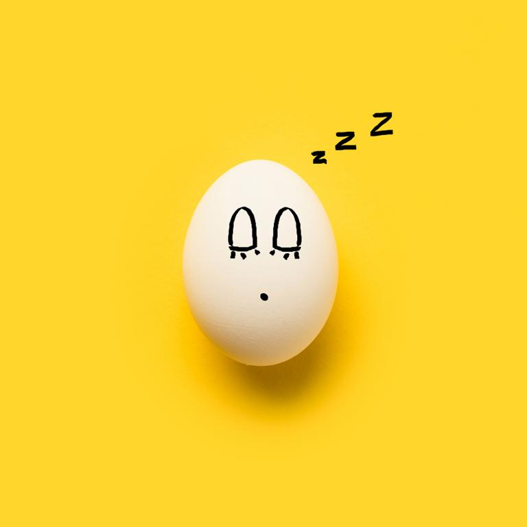 egg sleep emoji