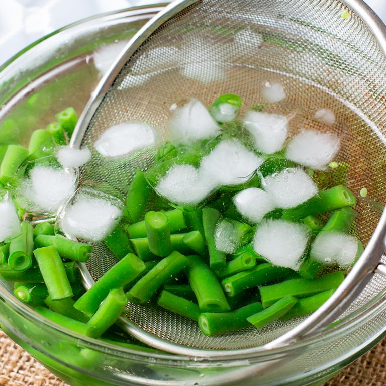 blanched vegetables