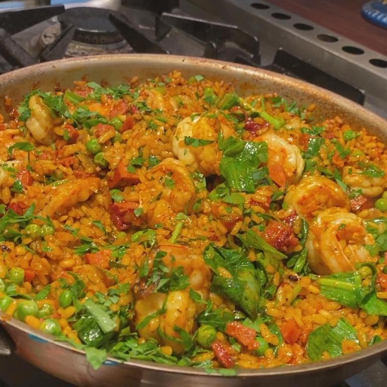 Shrimp & Paella Chorizo