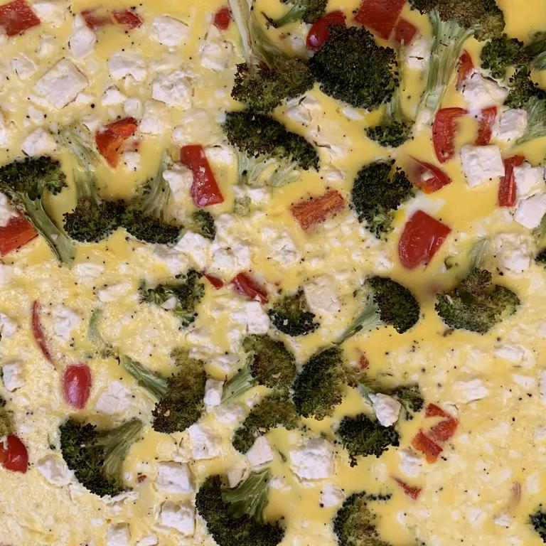 broccoli feta frittata