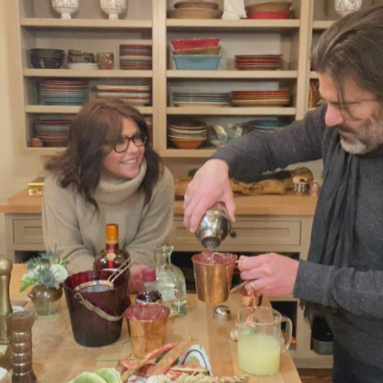 John makes his Pomegranate Margarita.