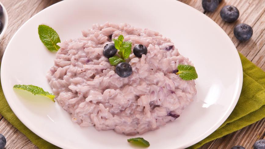 blueberry risotto