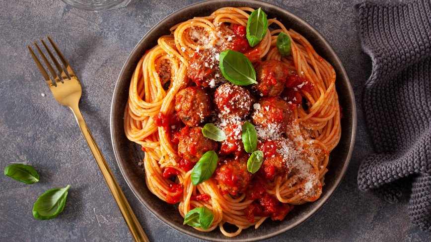 spaghetti and meatballs