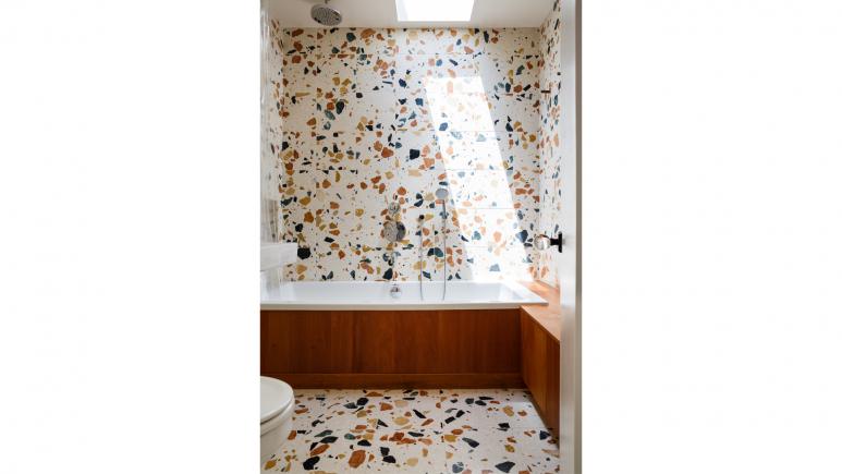 terrazzo in bathroom