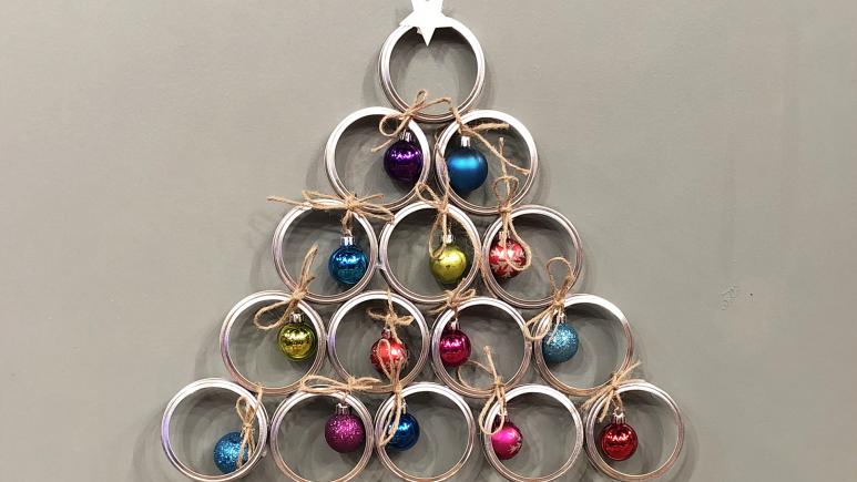 mason jar tree wreath