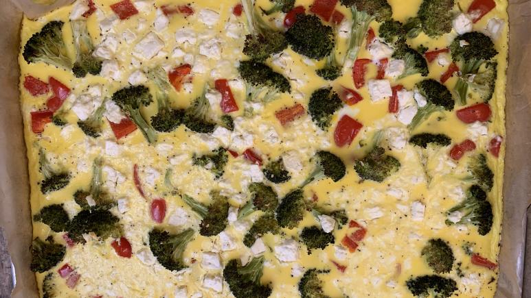 broccoli feta frittata