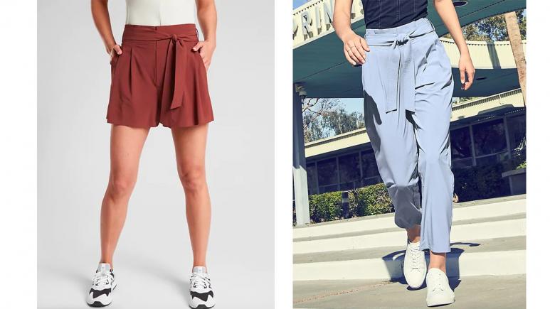 athleta shorts and pants