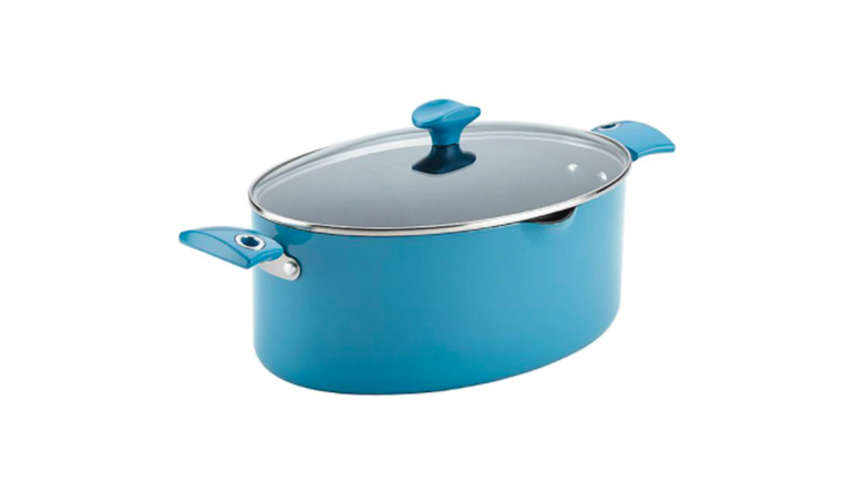 rachael ray turquoise oval pot