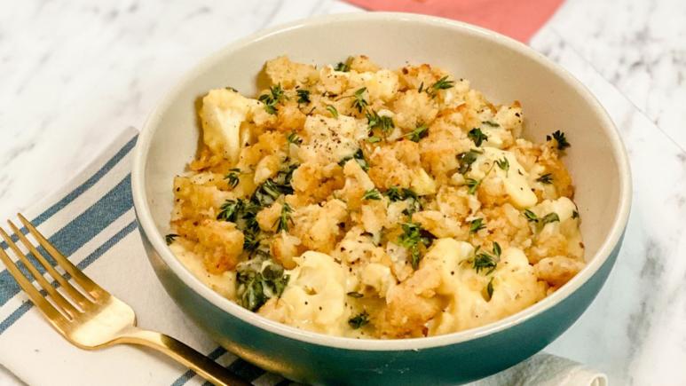 cheesy kale and butternut casserole