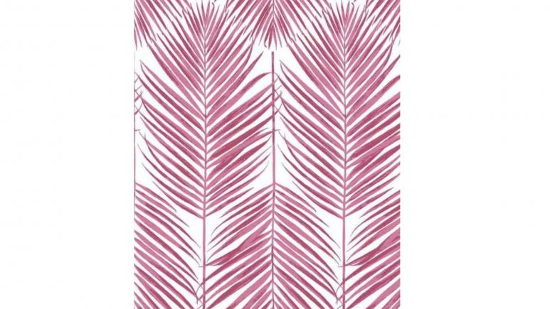 Paradise Palm Cerise Pink Vinyl