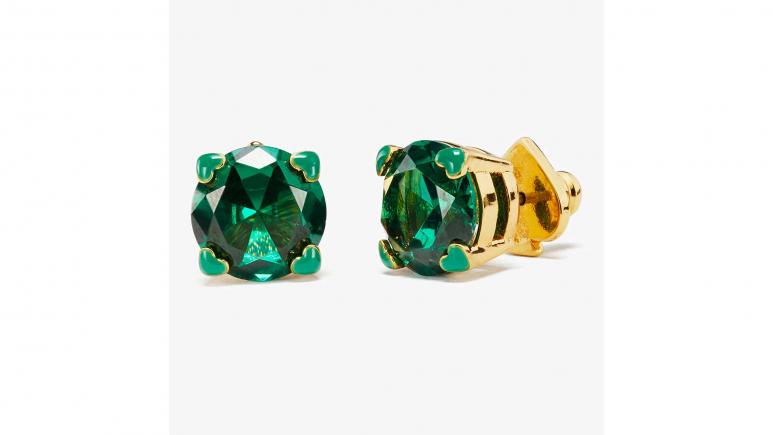 Kate Spade New York Green Heart Studs for St. Patricks Day