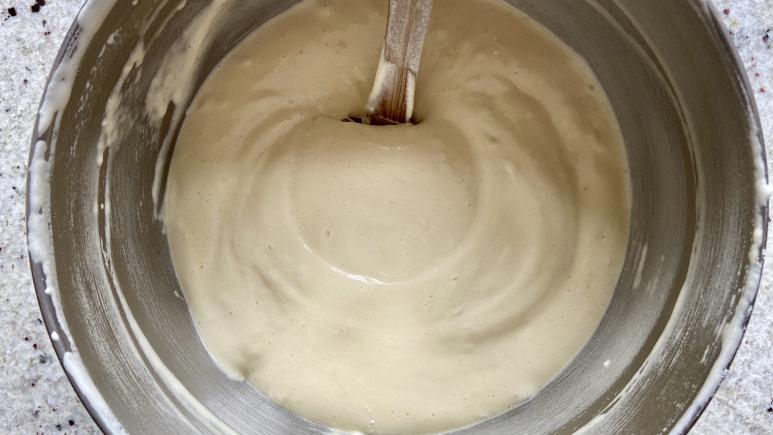 fully mixed batter