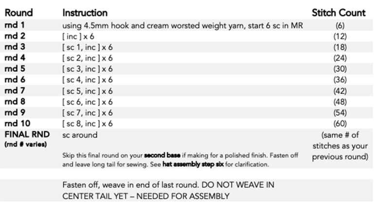 base instructions